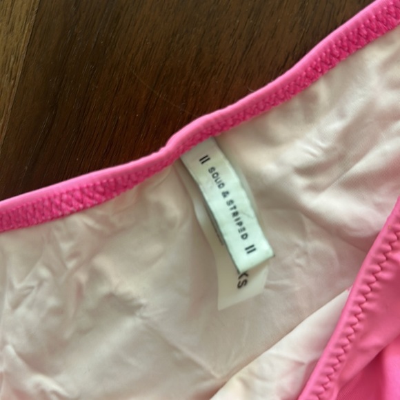 Solid & Striped Pink Bikini. - Picture 2 of 3